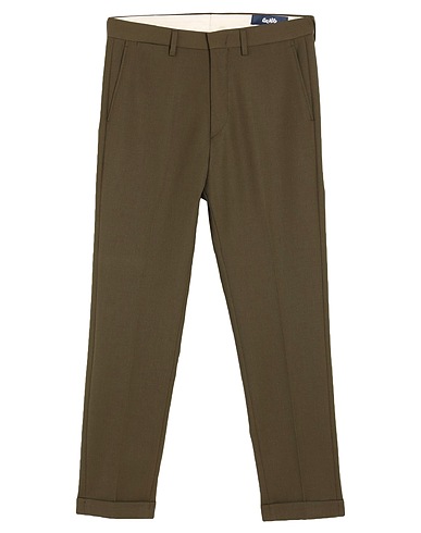 BE ABLE Casual trouser Military green 55% Polyester, 45% Virgin Wool