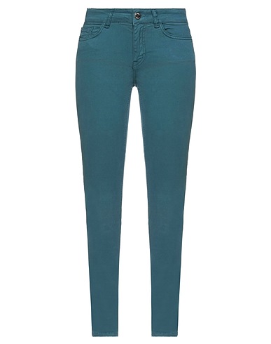 RELISH Casual pants Deep teal 97% Cotton, 3% Elastane