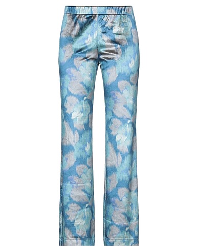 MALÌPARMI Casual trouser Pastel blue 90% Polyester, 10% Elastane