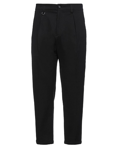 PAOLO PECORA Casual pants Black 97% Cotton, 3% Elastane