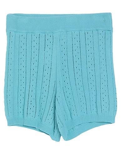VICOLO Shorts & Bermuda Turquoise 100% Cotton