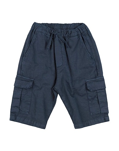 PAOLO PECORA Shorts & Bermuda Blu notte 63% Cotone, 35% Lino, 2% Elastan
