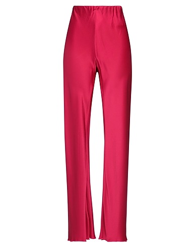 LIVIANA CONTI Casual trouser Magenta 70% Acetate, 30% Viscose