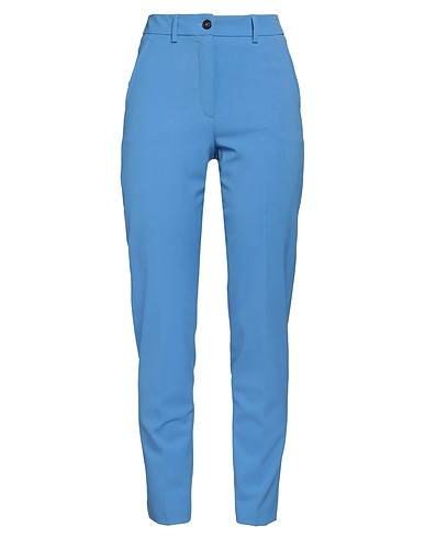 SEVENTY VENEZIA Casual trouser Azure 53% Polyester, 43% Wool, 4% Elastane