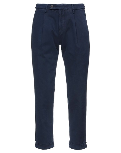 MICHAEL COAL Casual pants Midnight blue 98% Cotton, 2% Elastane
