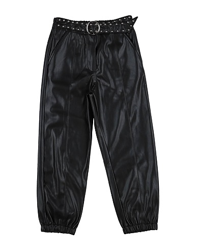 TO BE TOO Casual trouser Black Polyurethane