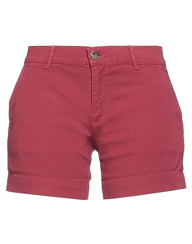 KAOS JEANS Shorts & Bermuda Burgundy 98% Cotton, 2% Elastane