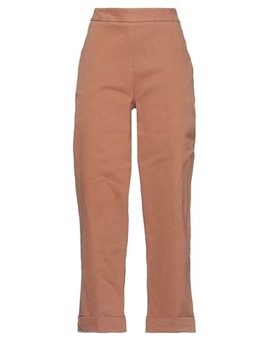ALPHA STUDIO Casual trouser Tan 97% Cotton, 3% Elastane