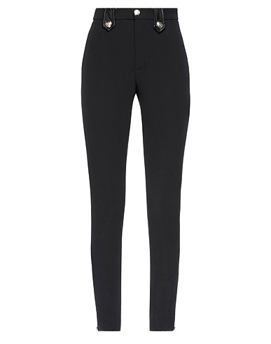 DIMORA Casual pants Black 89% Polyester, 11% Elastane, Polyurethane, Viscose