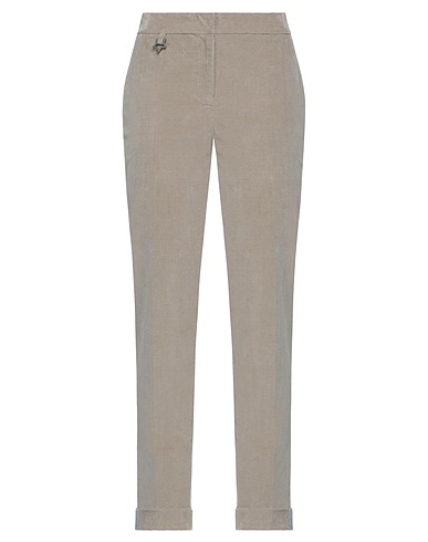 LORENA ANTONIAZZI Casual trouser Taupe 98% Cotton, 2% Elastane