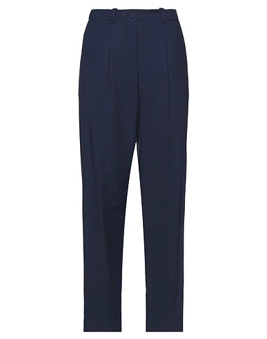 KENZO Casual trouser Midnight blue 70% Triacetate, 30% Cotton