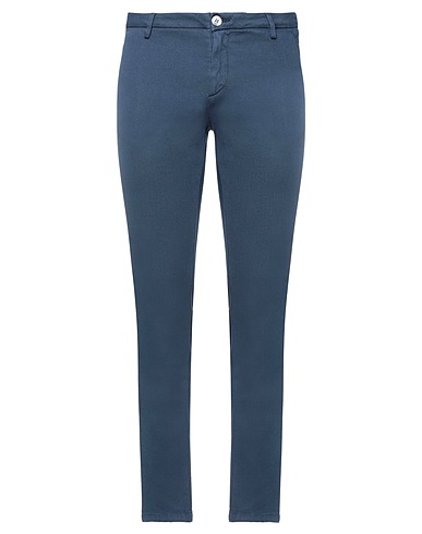 AGLINI Casual pants Midnight blue 98% Cotton, 2% Lycra®