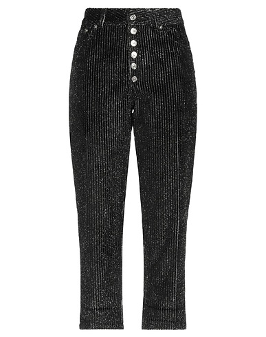 DONDUP Casual trouser Black 50% Viscose, 42% Cotton, 4% Polyamide, 4% Polyester