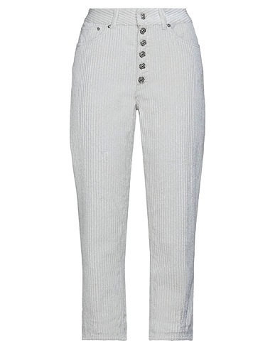 DONDUP Pantalone Avorio 50% Viscosa, 42% Cotone, 4% Poliammide, 4% Poliestere