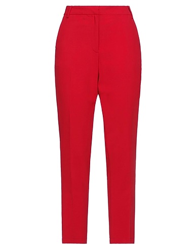 NO SECRETS Casual trouser Red 95% Polyester, 5% Elastane