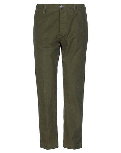 PT Torino Casual pants Military green 100% Cotton