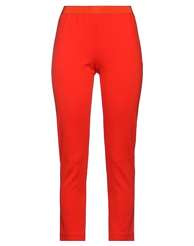 LIVIANA CONTI Casual trouser Orange 68% Viscose, 27% Polyamide, 5% Elastane