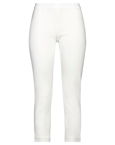 LIVIANA CONTI Casual trouser Ivory 68% Viscose, 27% Polyamide, 5% Elastane