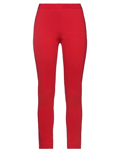LIVIANA CONTI Casual trouser Red 68% Viscose, 27% Polyamide, 5% Elastane
