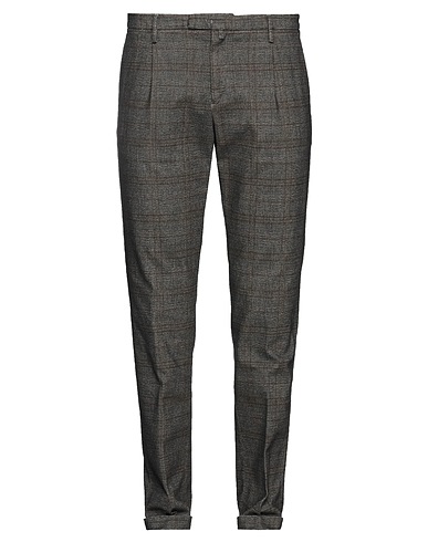 BRIGLIA 1949 Casual trouser Dark brown 48% Cotton, 33% Polyester, 18% Viscose, 1% Elastane