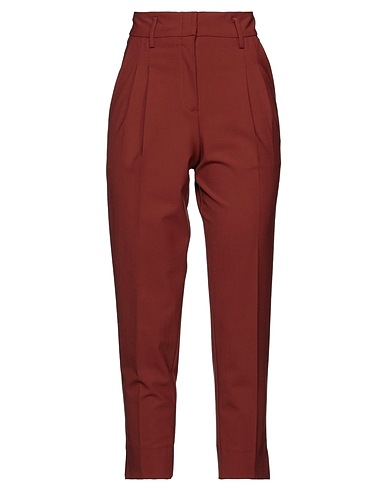 MALÌPARMI Pantalone Marrone 53% Poliestere, 44% Lana Vergine, 3% Elastan