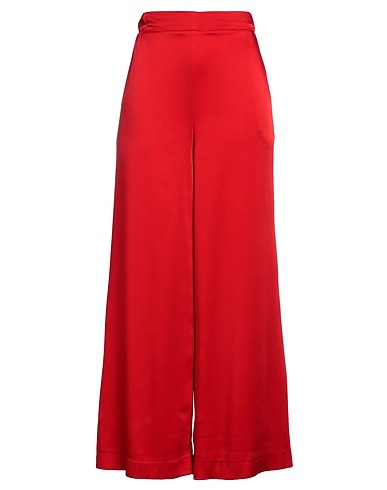 MALÌPARMI Casual trouser Red 71% Acetate, 29% Viscose