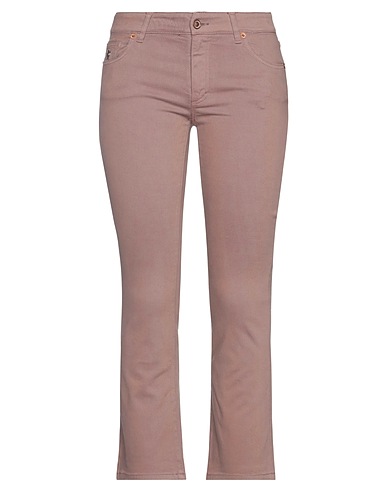 AVANTGAR DENIM by EUROPEAN CULTURE Casual pants Light brown 93% Cotton, 5% Polyester, 2% Rubber