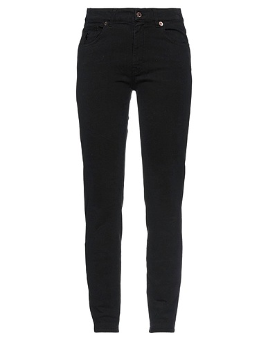 AVANTGAR DENIM by EUROPEAN CULTURE Casual trouser Black 93% Cotton, 5% Polyester, 2% Rubber