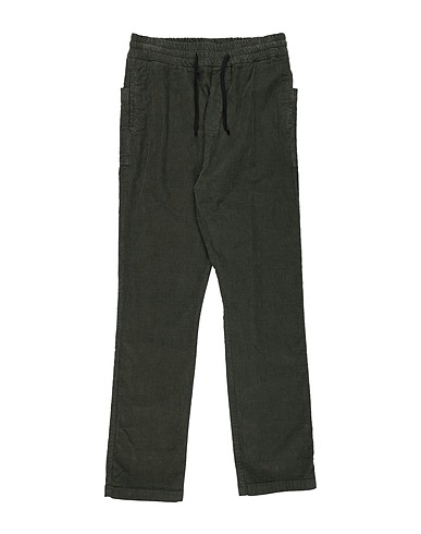 PAOLO PECORA Casual pants Military green 98% Cotton, 2% Elastane