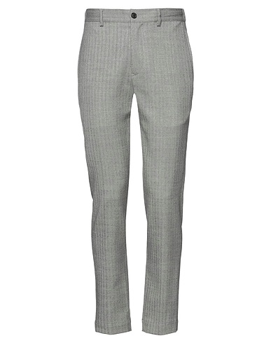 GRIFONI Casual trouser Light grey 98% Virgin Wool, 2% Elastane