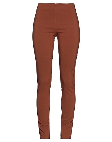 LIVIANA CONTI Casual pants Brown 71% Viscose, 25% Polyamide, 4% Elastane