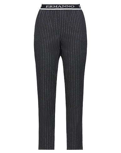 ERMANNO DI ERMANNO SCERVINO Casual trouser Black 49% Polyester, 49% Viscose, 2% Elastane