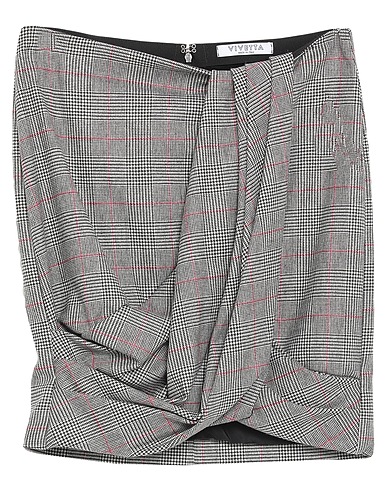 VIVETTA Minirock Schwarz 45% Polyester, 23% Acryl, 13% Viskose, 11% Wolle, 8% Andere Fasern