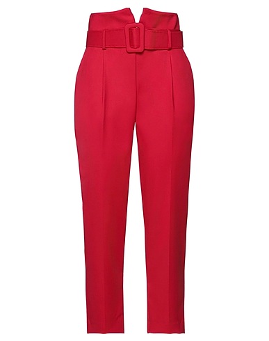 NORA BARTH Casual trouser Brick red 64% Polyester, 33% Viscose, 3% Elastane