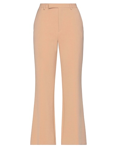 SIMONA CORSELLINI Casual trouser Sand 63% Polyester, 27% Viscose, 7% Cotton, 3% Elastane