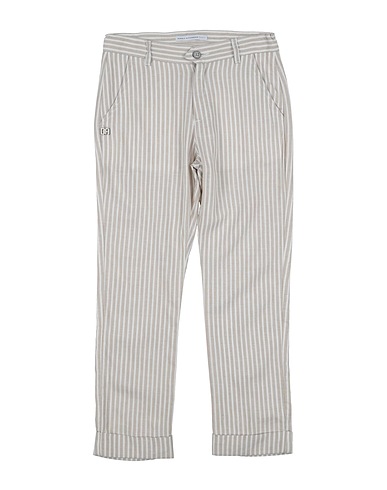 GREY DANIELE ALESSANDRINI Casual trouser Beige 55% Viscose, 45% Linen