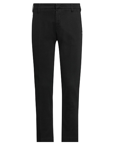ENTRE AMIS Casual pants Black 98% Cotton, 2% Elastane