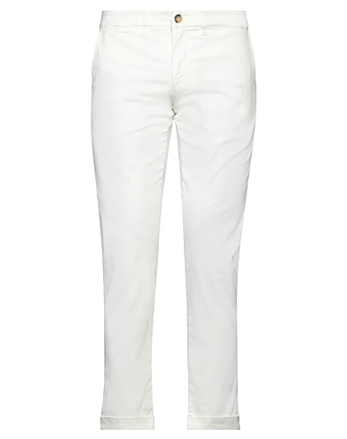 JECKERSON Casual trouser White 55% Cotton, 42% Lycra®, 3% Elastane