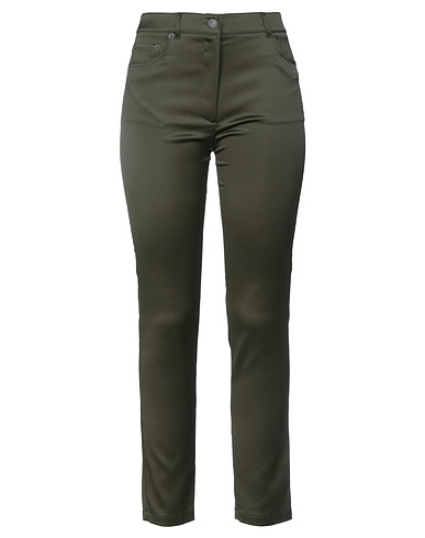 MOSCHINO Casual trouser Military green 67% Acetate, 29% Polyamide, 4% Other Fibres
