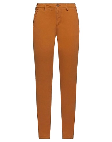 40WEFT Casual trouser Brown 98% Cotton, 2% Elastane