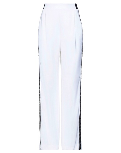 KARL LAGERFELD パンツ アイボリー レーヨン 97% / ポリウレタン 3%