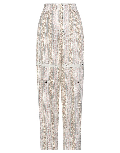 ETRO Casual pants Ivory 100% Cotton, Viscose