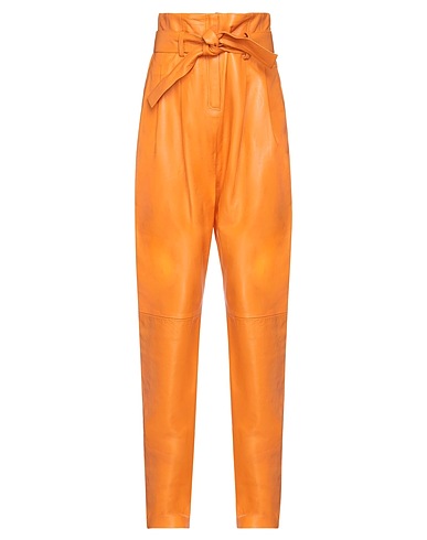 WANDERING Casual pants Orange 100% Sheepskin