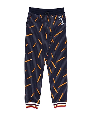 DOLCE&GABBANA Casual pants Midnight blue 100% Cotton, Polyester, Viscose, Elastane