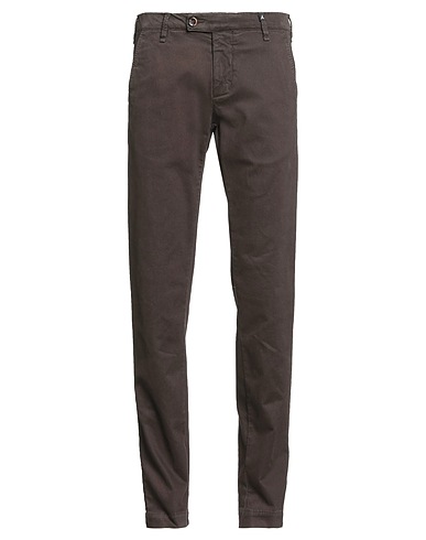 MYTHS Casual trouser Chocolate brown 97% Cotton, 3% Elastane