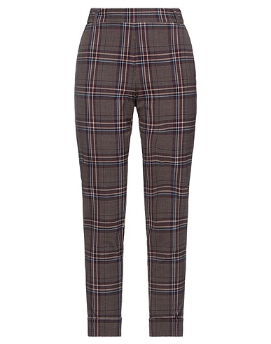 KILTIE Casual trouser Burgundy 53% Polyester, 43% Virgin Wool, 4% Elastane