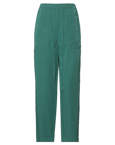 TELA Casual trouser Green 57% Polyester, 43% Viscose