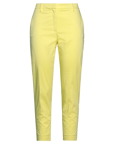 TRUE ROYAL Casual trouser Yellow 96% Cotton, 4% Elastane