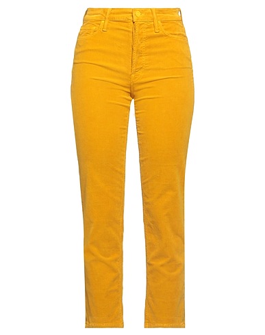 MOTHER Casual pants Mustard 93% Cotton, 6% Polyester, 1% Elastane