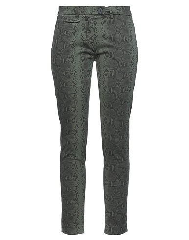 MASON'S Casual pants Military green 97% Cotton, 3% Elastane